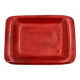 Vide poche rectangulaire en céramique rouge de Jean et Robert Cloutier