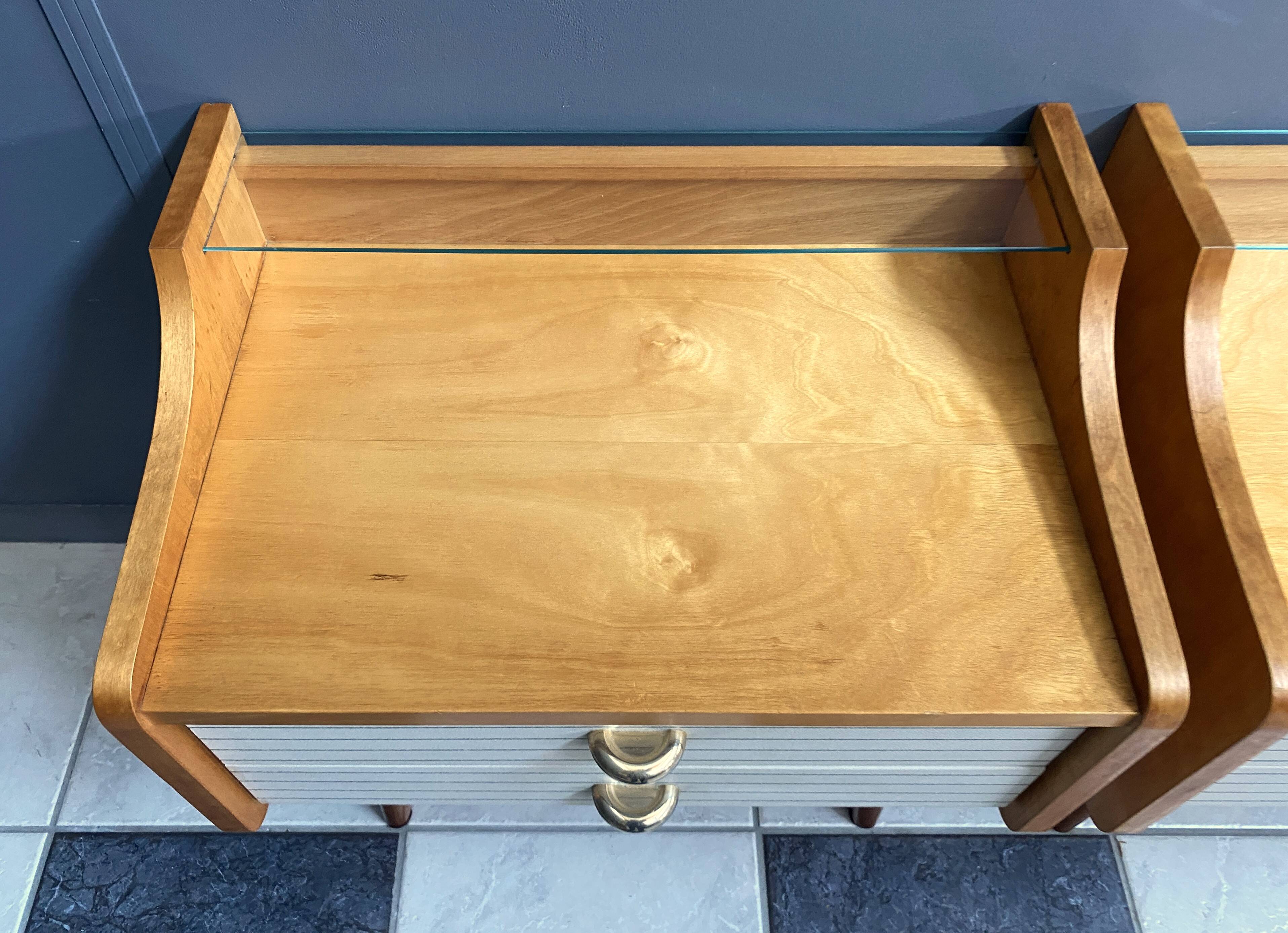 Set of 2 1960s bedside tables