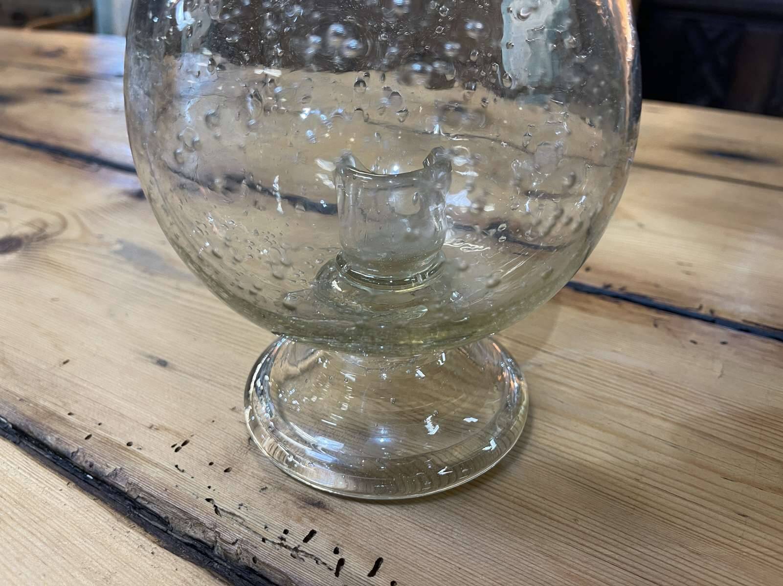 Grand bougeoir en verre soufflé - biot