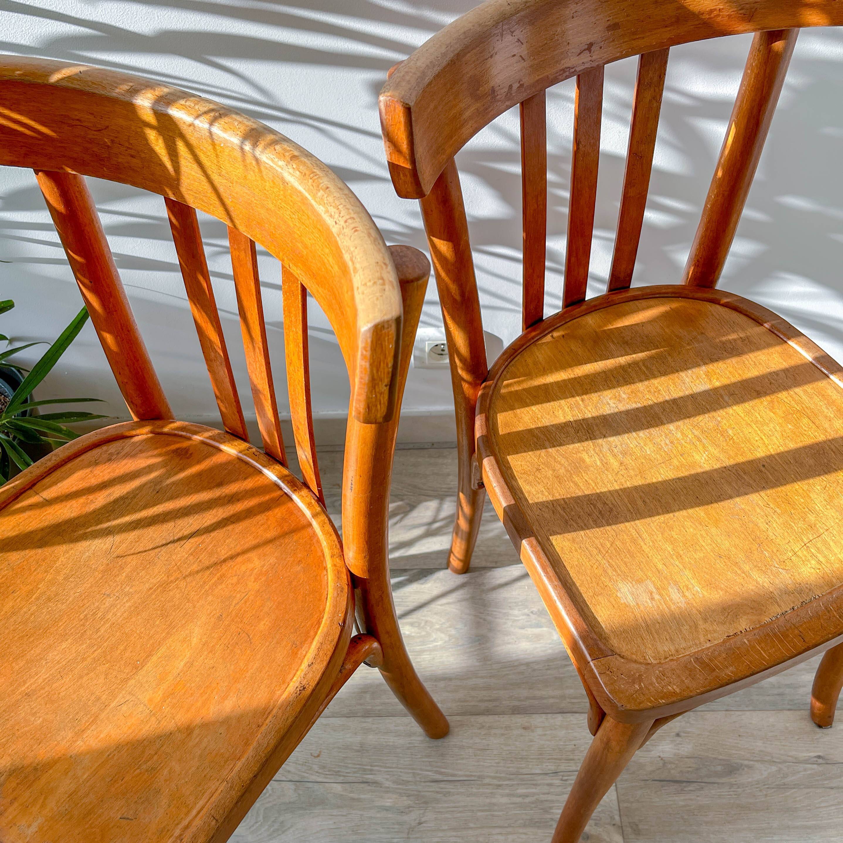 Vintage Baumann bistro chairs – 1960
