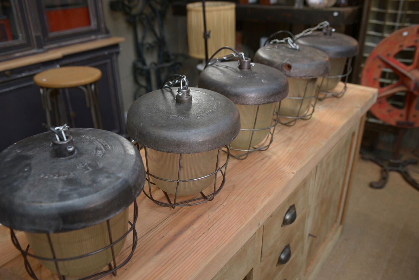 Old cast iron street lanterns 1920