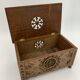 Vintage Breton box, carved wooden jewelry box
