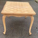 Louis XV extendable dining table from the 20th century, renovated in cherry wood, 250cm.