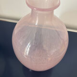Pink glass vase