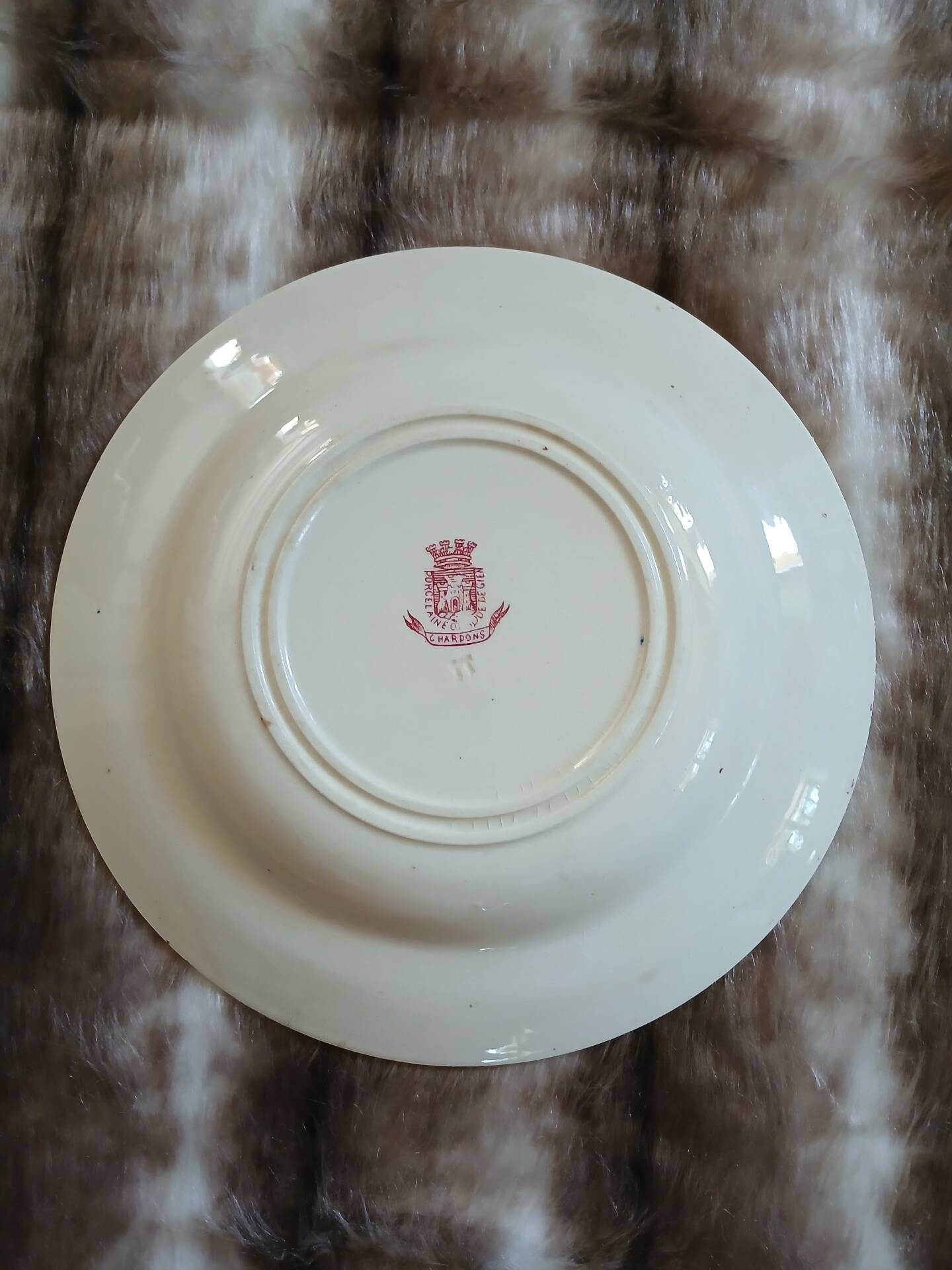 9 assiettes creuses anciennes dépareillées 
