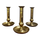 Set of 3 brass candle holders