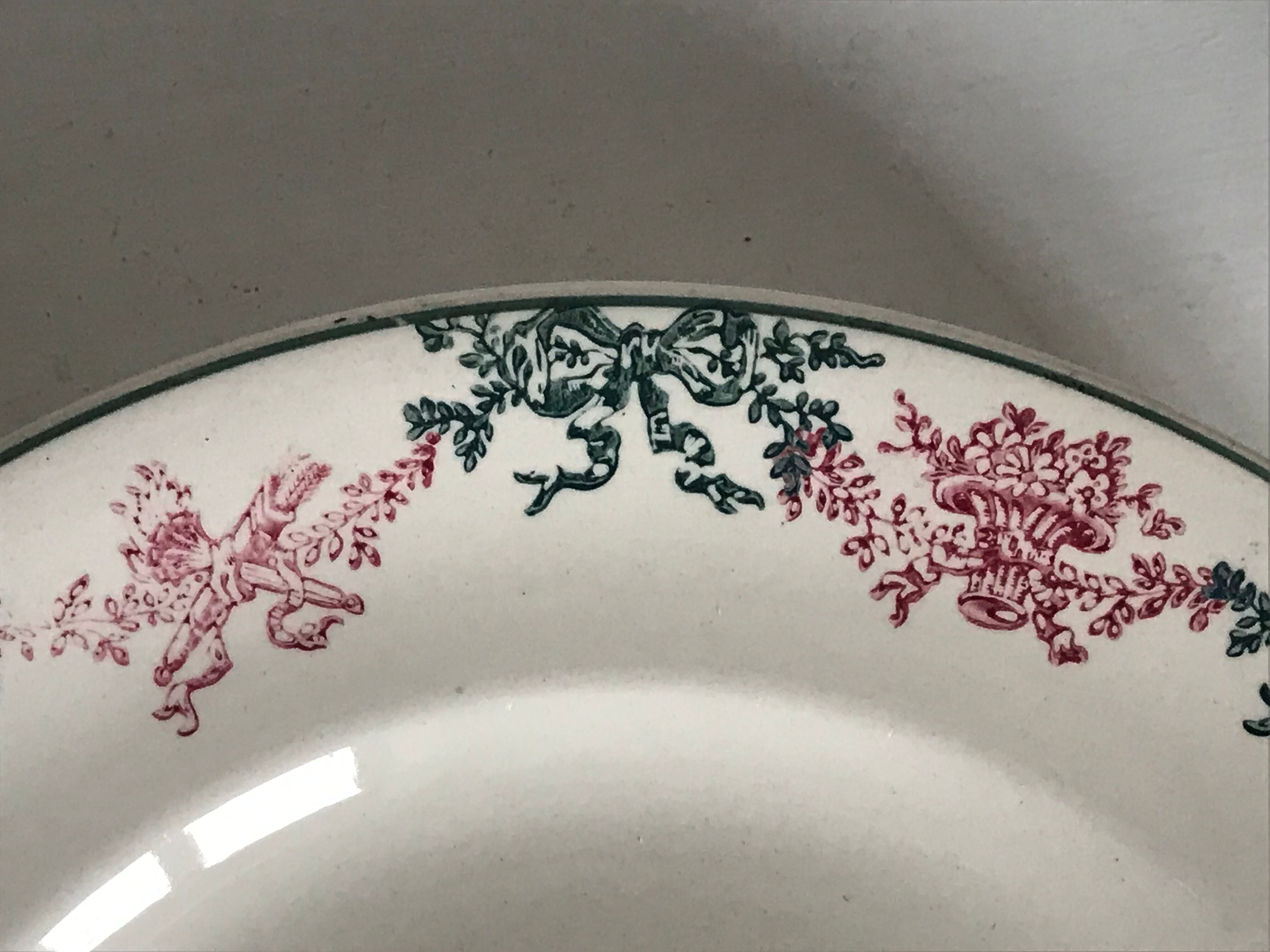 Lot of 7 Longwy plates