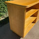 Buffet vintage en bois et cannage années 70