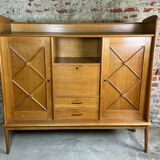 Vintage 1950 oak storage unit / secretary