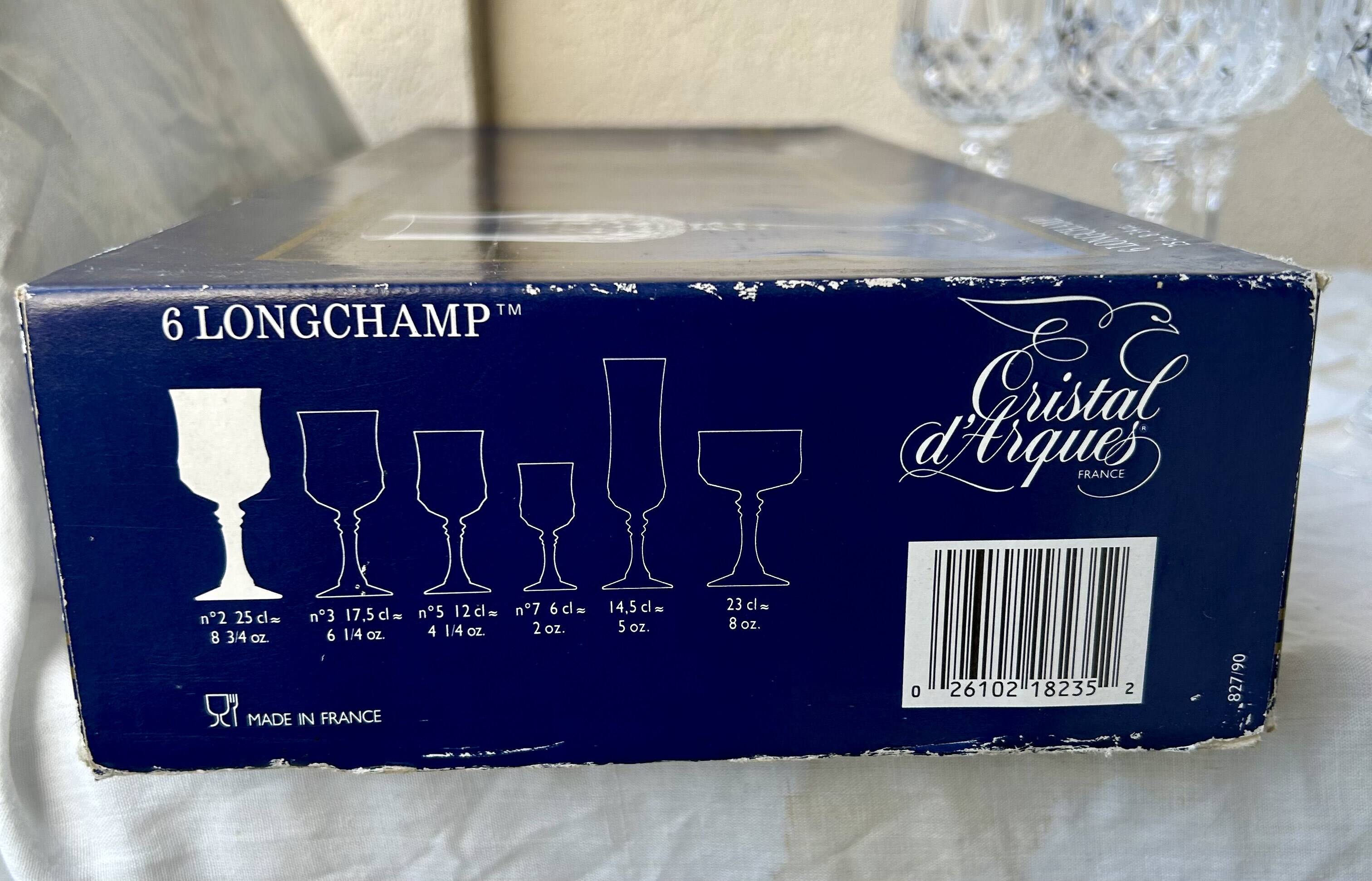 Crystal stemmed glasses