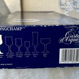 Crystal stemmed glasses