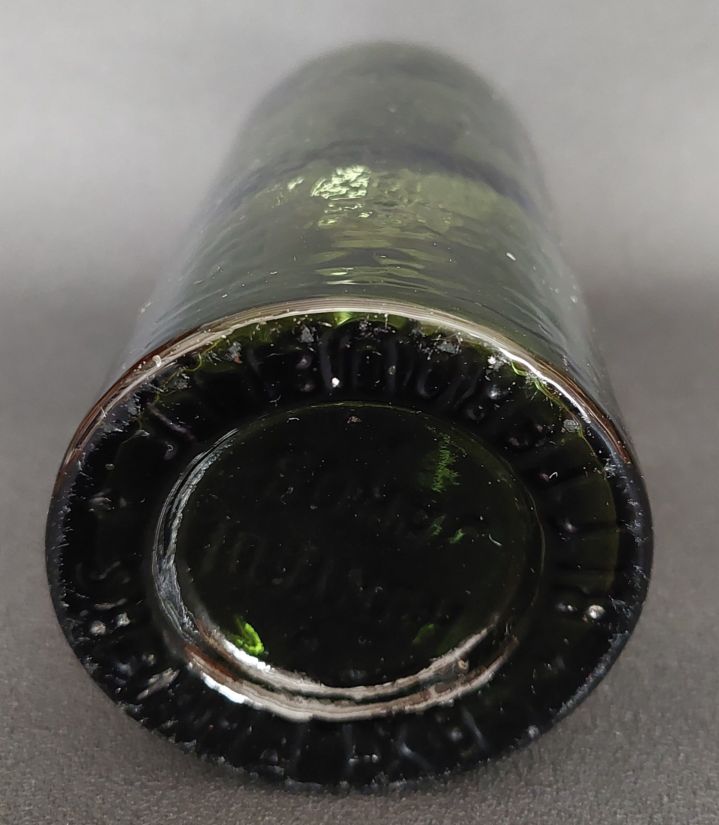 Old glass bottle Hunyadi Janos Bitterquelle early 10th century