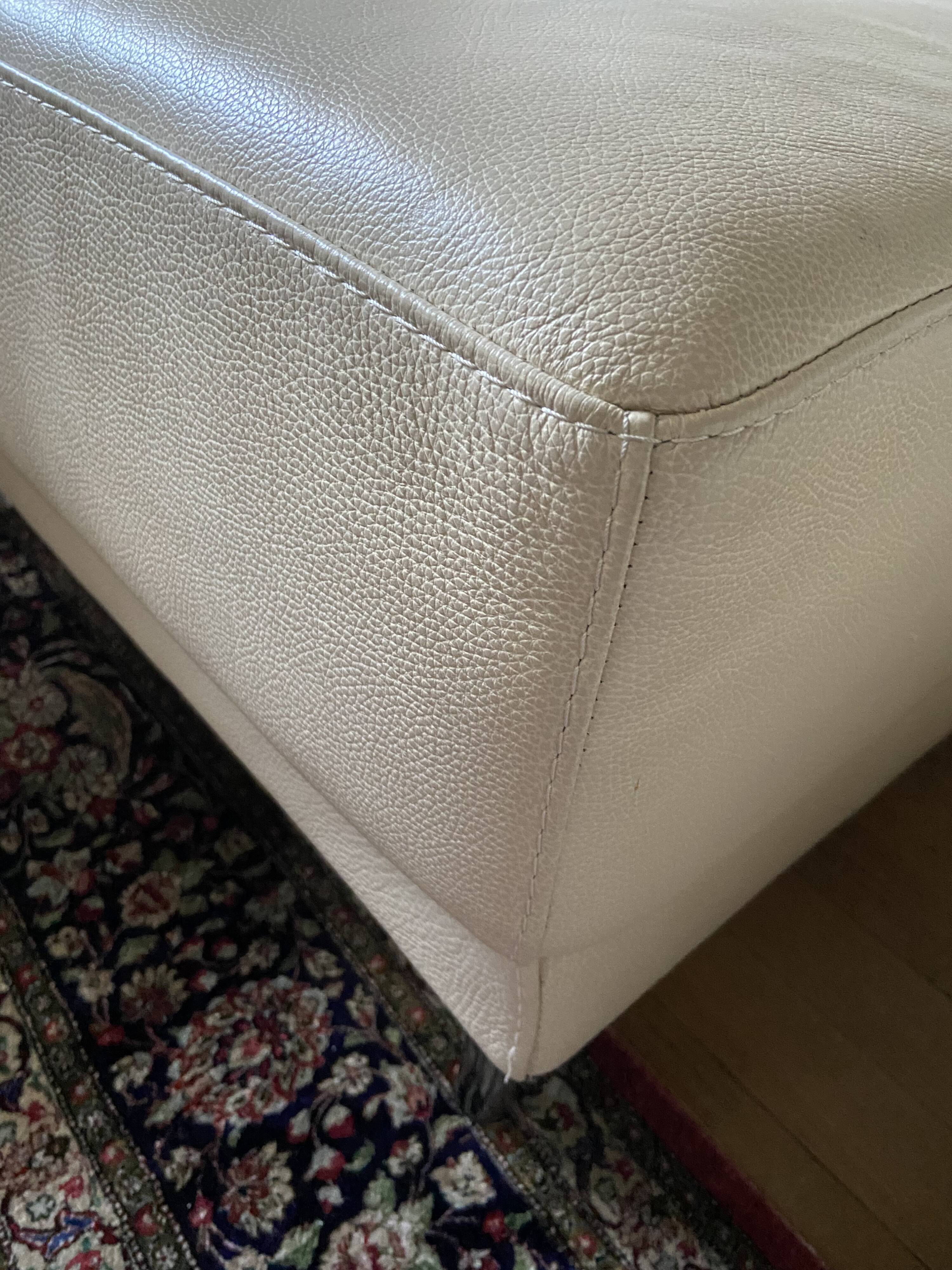 Vintage leather daybed and chaise longue by Habitat