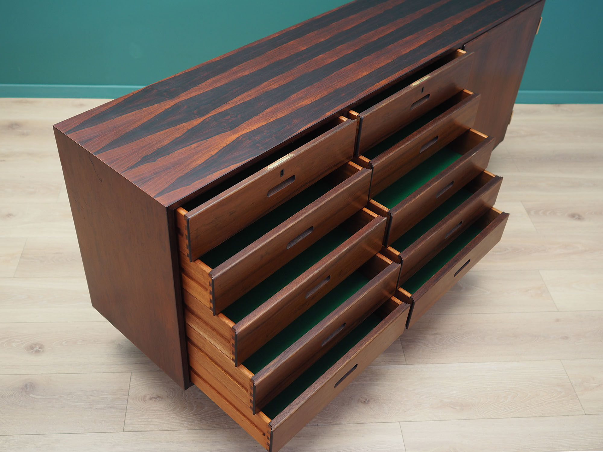Rosewood chest of drawers, Danish design, 1970s, designer: Kai Winding