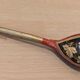 Vintage Khokhloma set – bowl + 7 painted ladles USSR