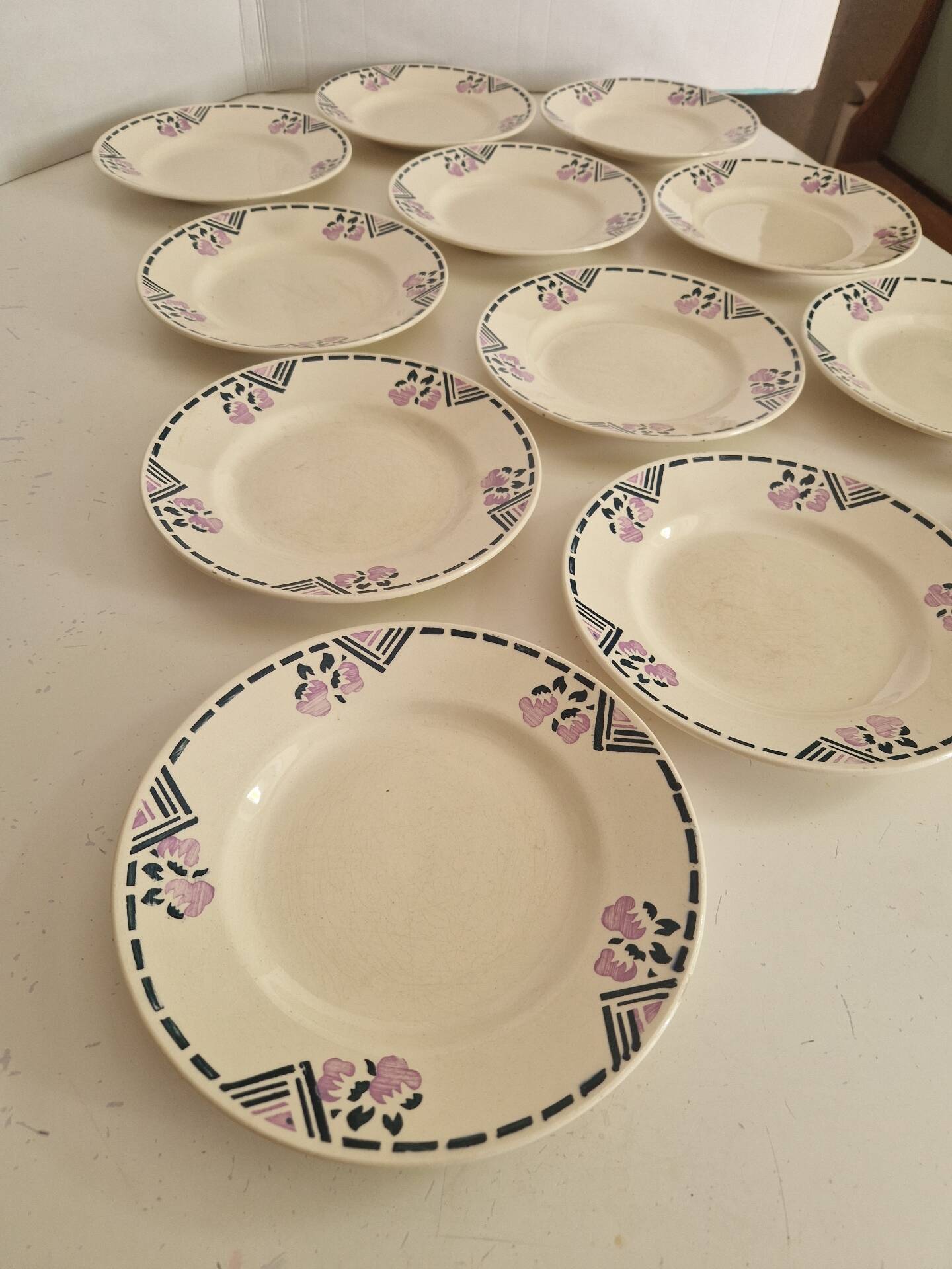 Set of 12 Dessert Plates Model Tunis