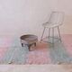 Pink and Green Berber Rug - 232 x 152 cm