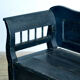 Antique pine drop-top bench, 1900s