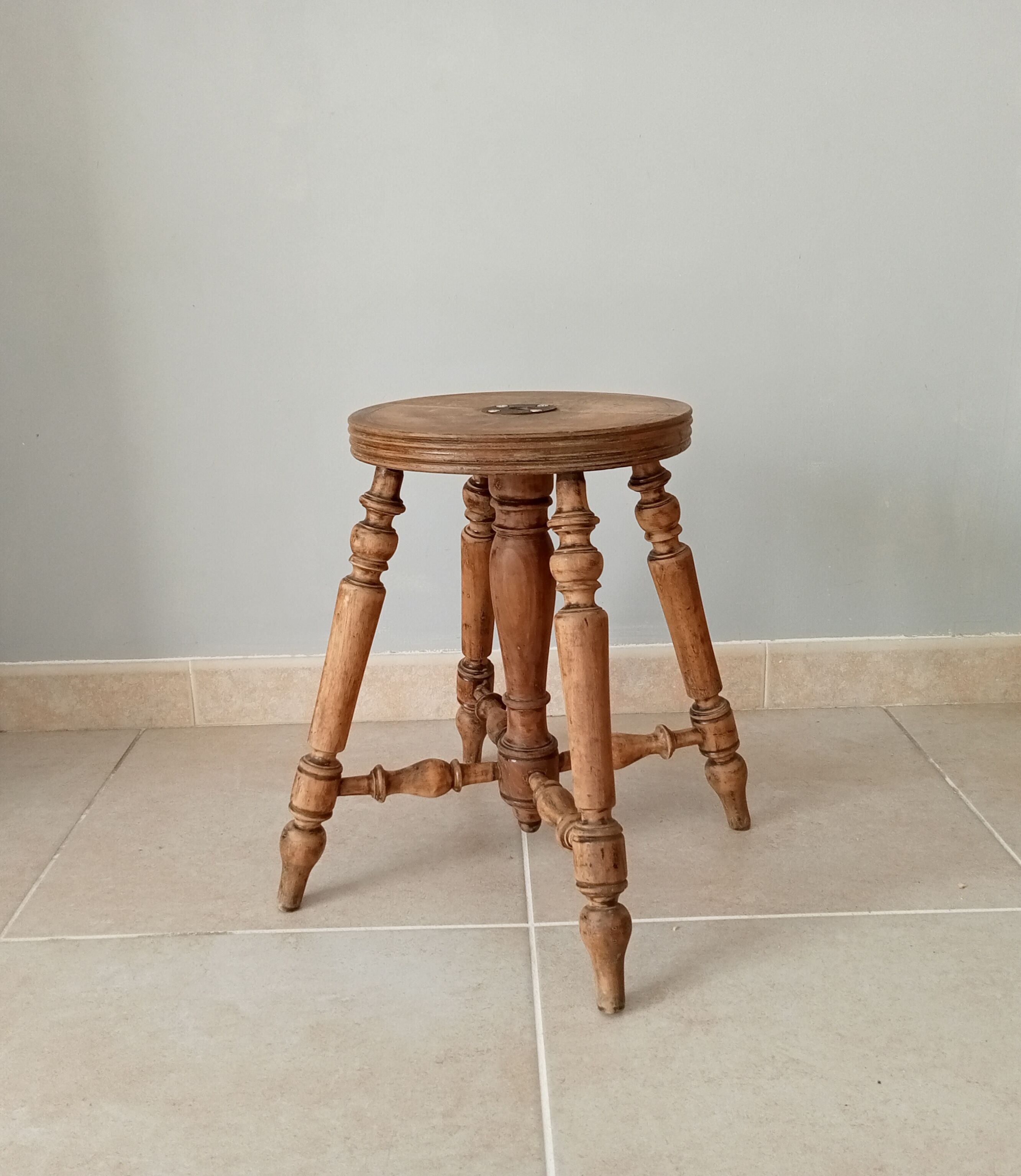 Old piano stool early twentieth century