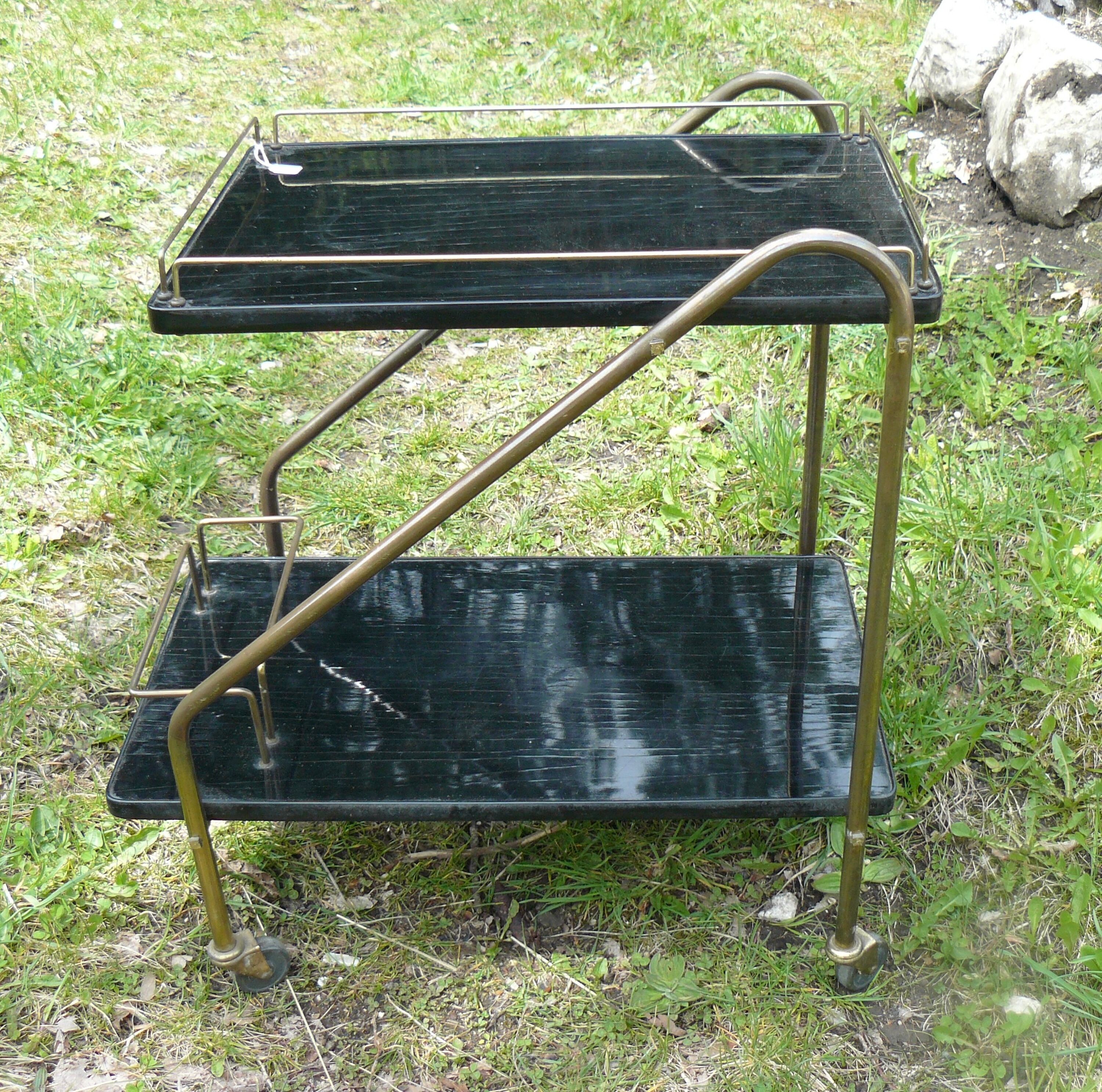 Vintage 1950s rolling trolley