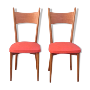 Deux chaises vintage rouge