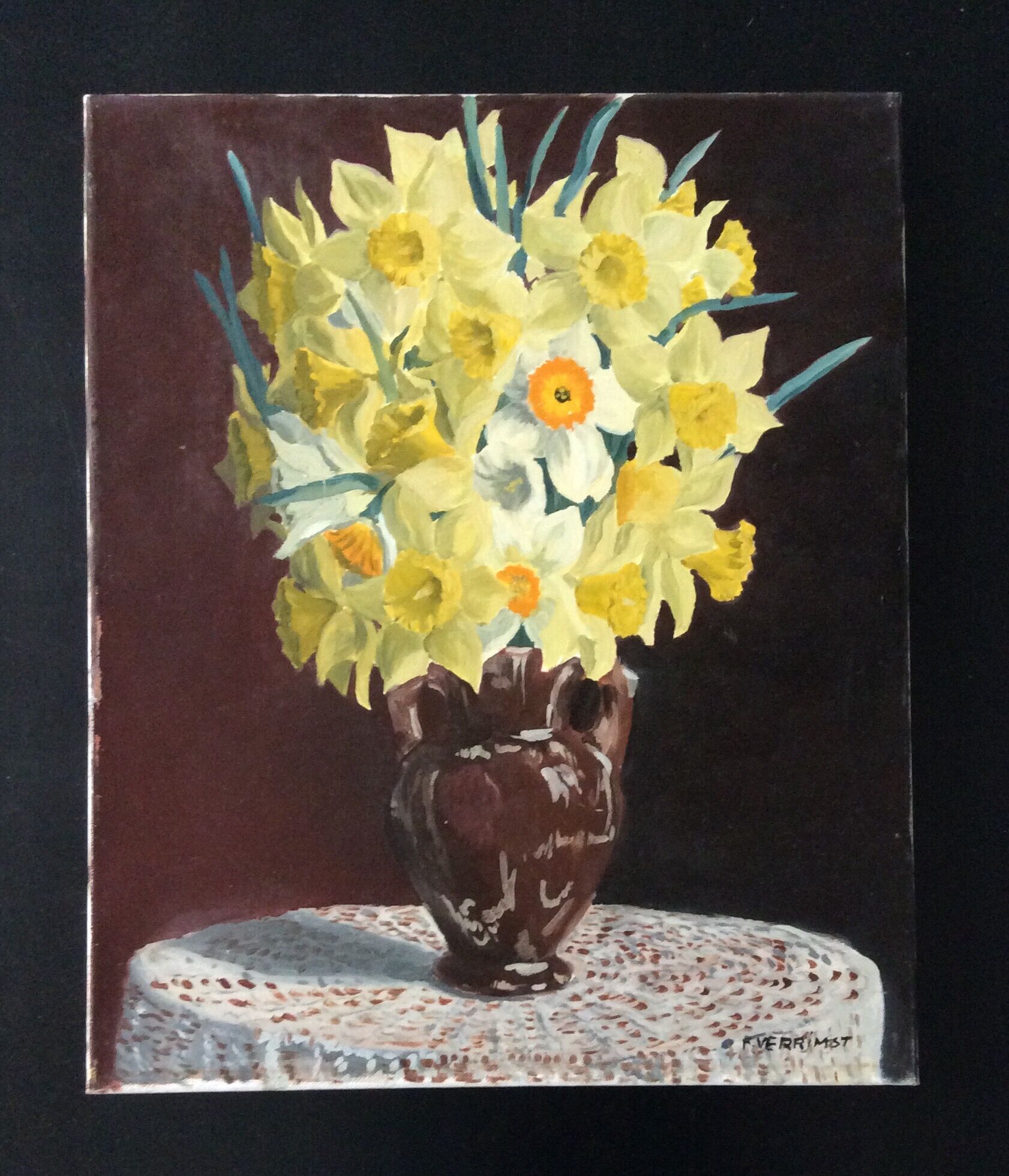 Peinture à l’huile "Bouquet de Jonquilles"