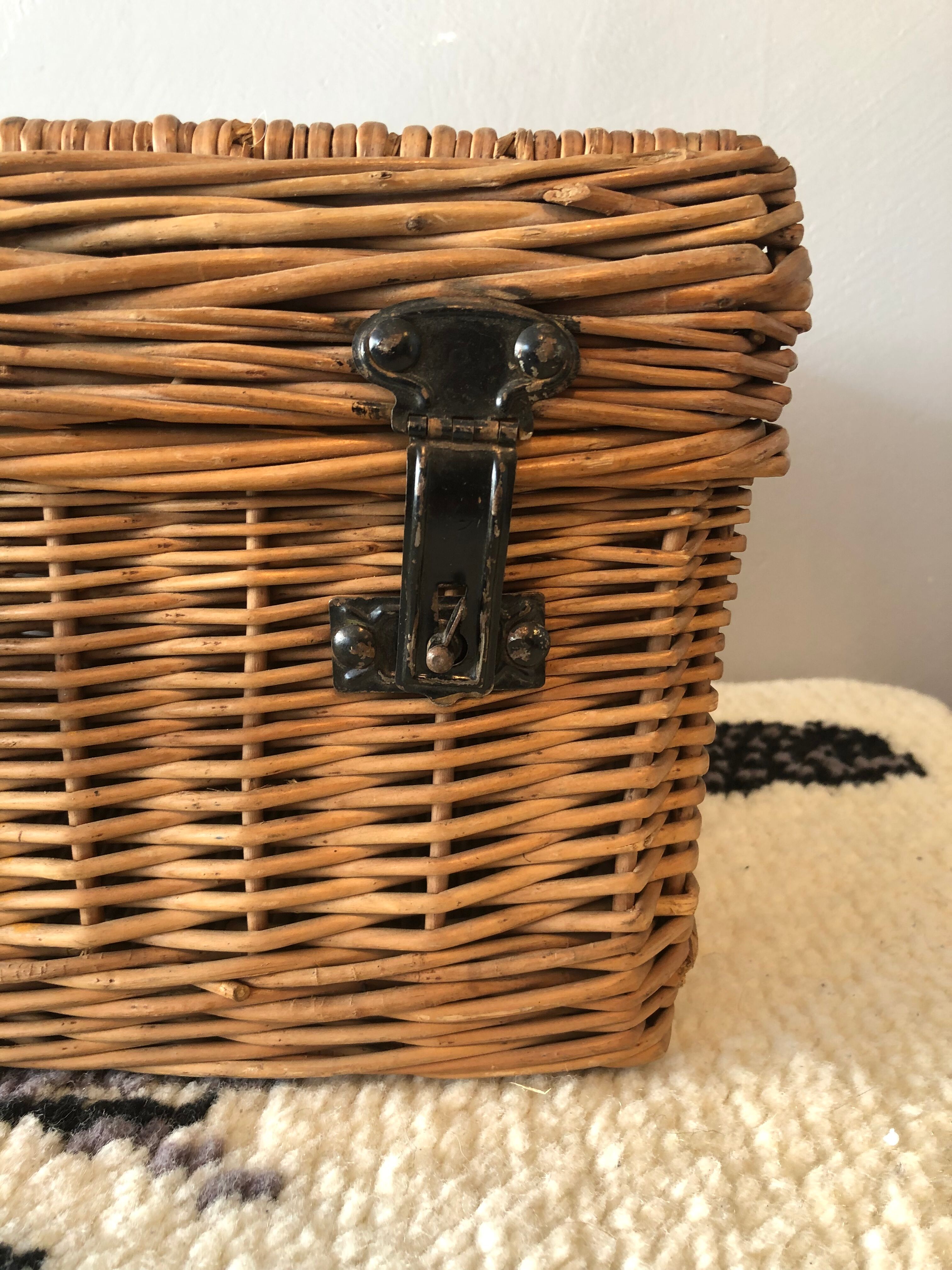 Trunk in ancient rattan