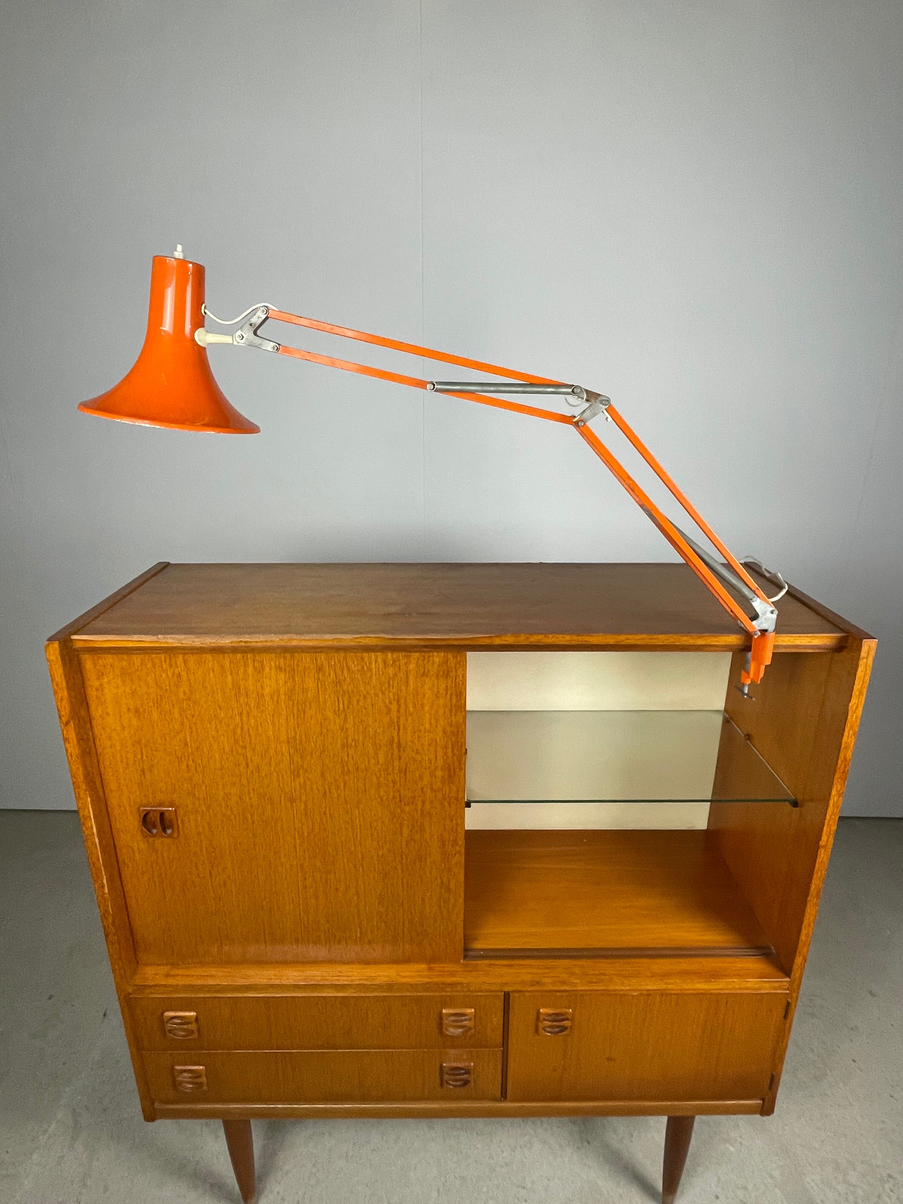 Articulated desk lamp 1970 orange