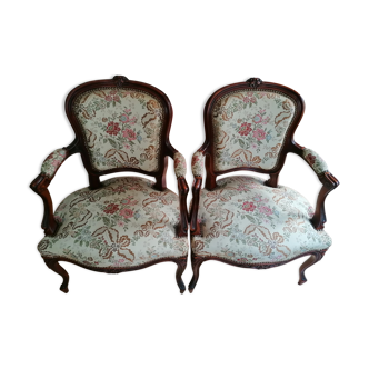 Pair of armchairs