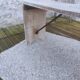 White patinated bench