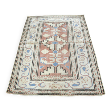 Tapis anatolien rouge et beige sku 1164