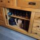 Solid oak sideboard, ideal for farmhouses or country homes, thick wood