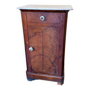 Table d'appoint en bois - marbre