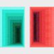 2 impressions d'art géométriques
