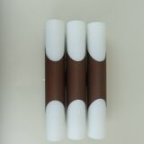 Wall lamp design klaus link for neuhaus-leuchten 1960s metal satin glass