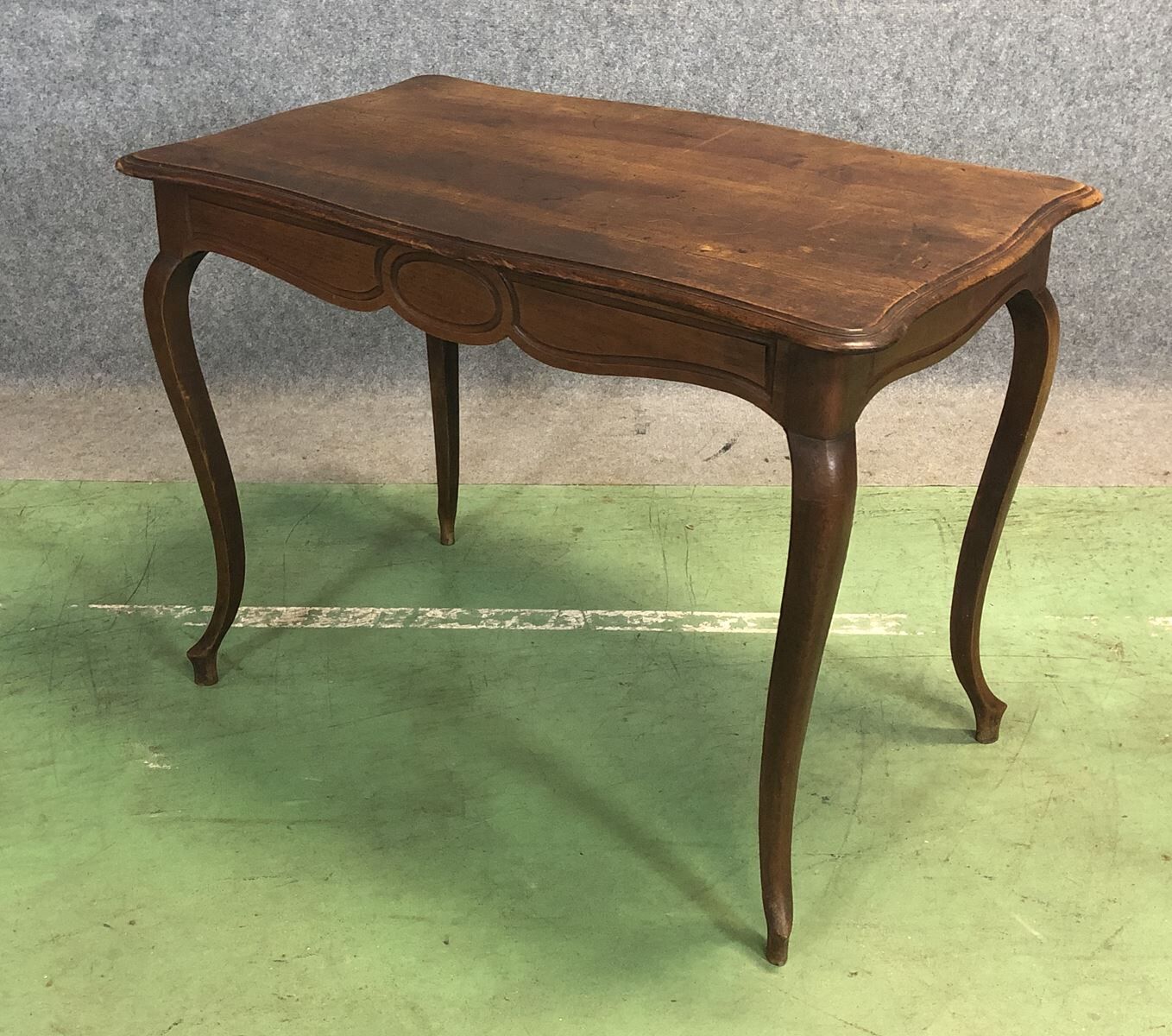Louis XV style walnut desk 1950
