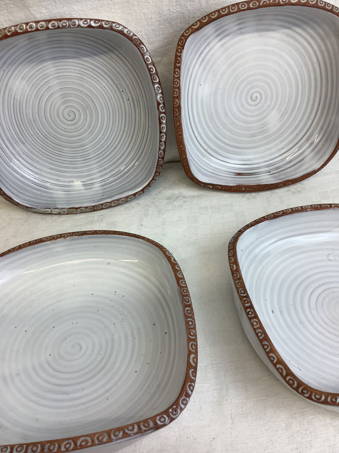 Set of vintage cups made in France Vallauris