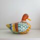 Italian earthenware duck Romano Innocenti