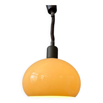 Lampe à suspension champignon vintage de l'ère spatiale du milieu du siècle