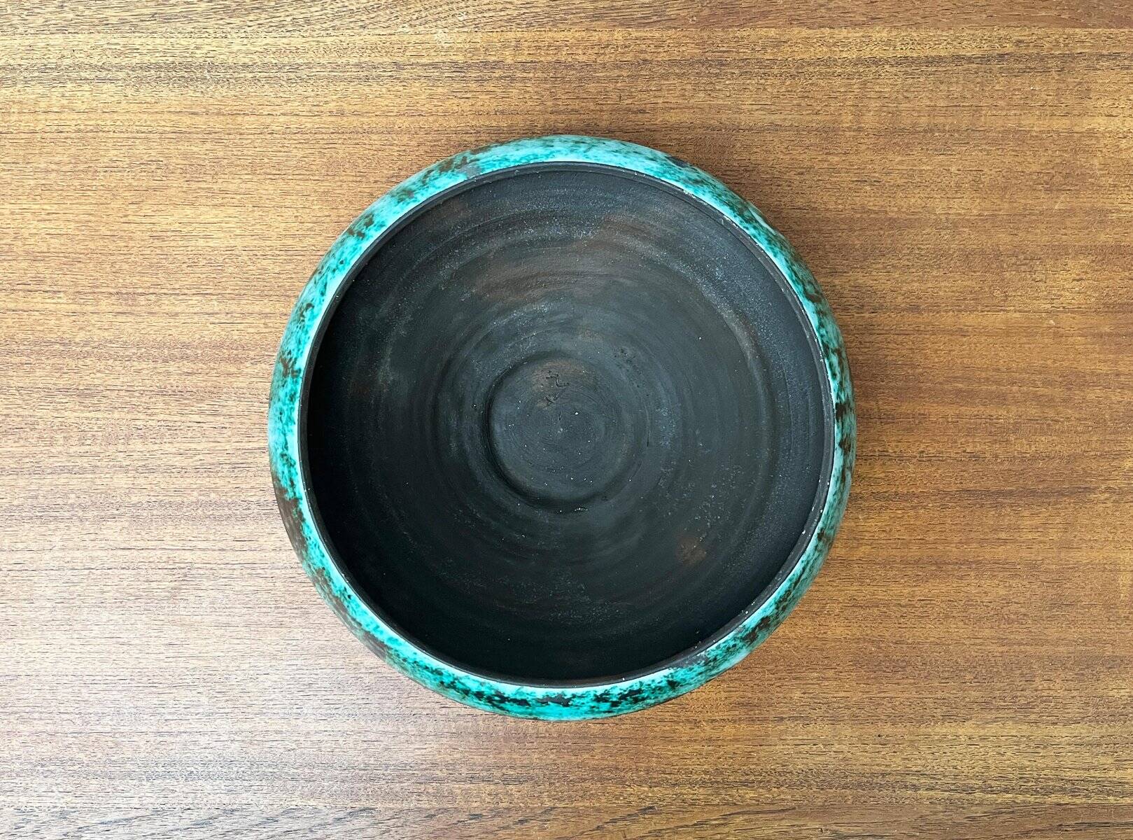 Grand bol de poterie d'atelier allemand du milieu du siècle de BKW Böttger Keramik Wandsbek, Hambourg, années 1960