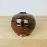 Miniature vintage sandstone ball vase