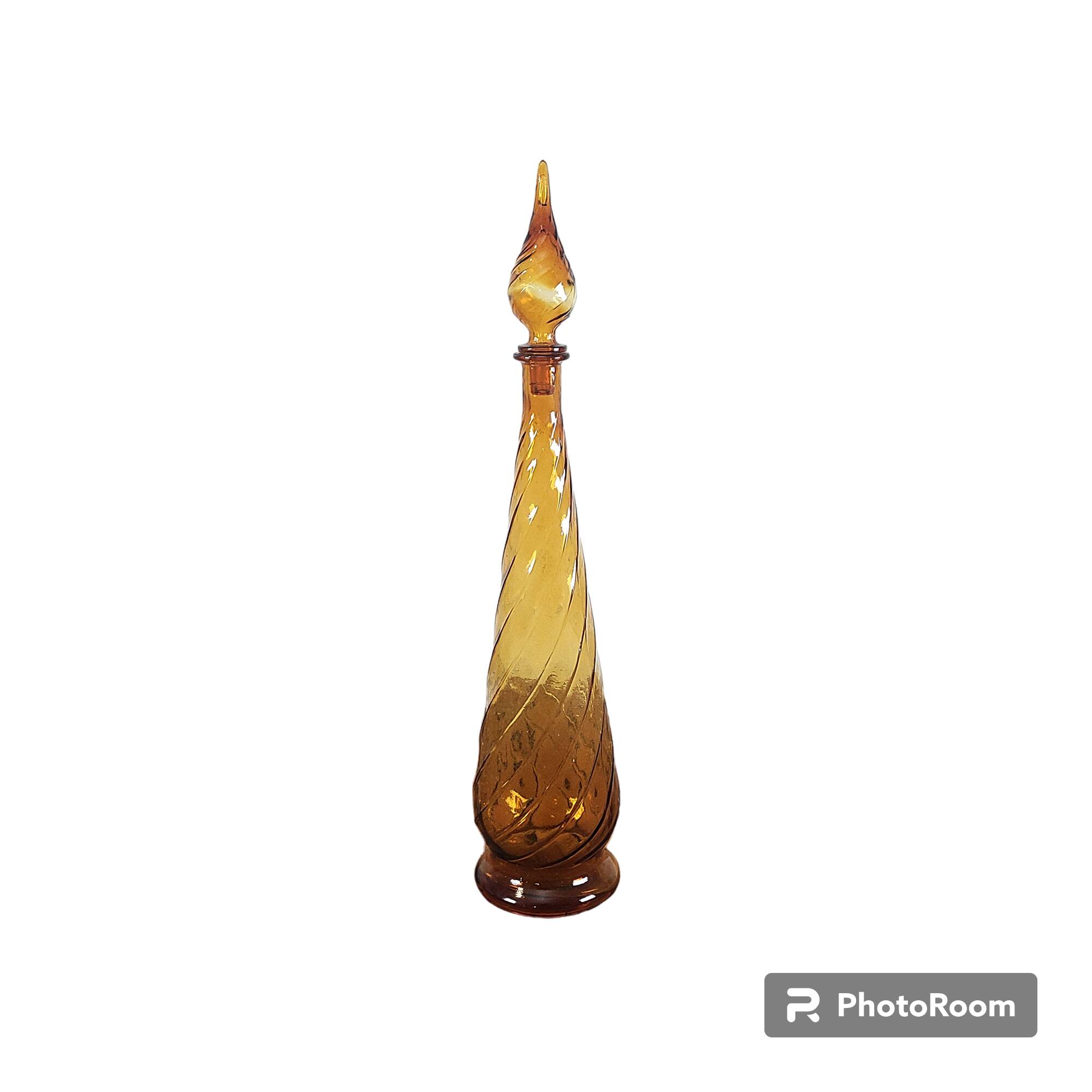 Italian amber genius decanter