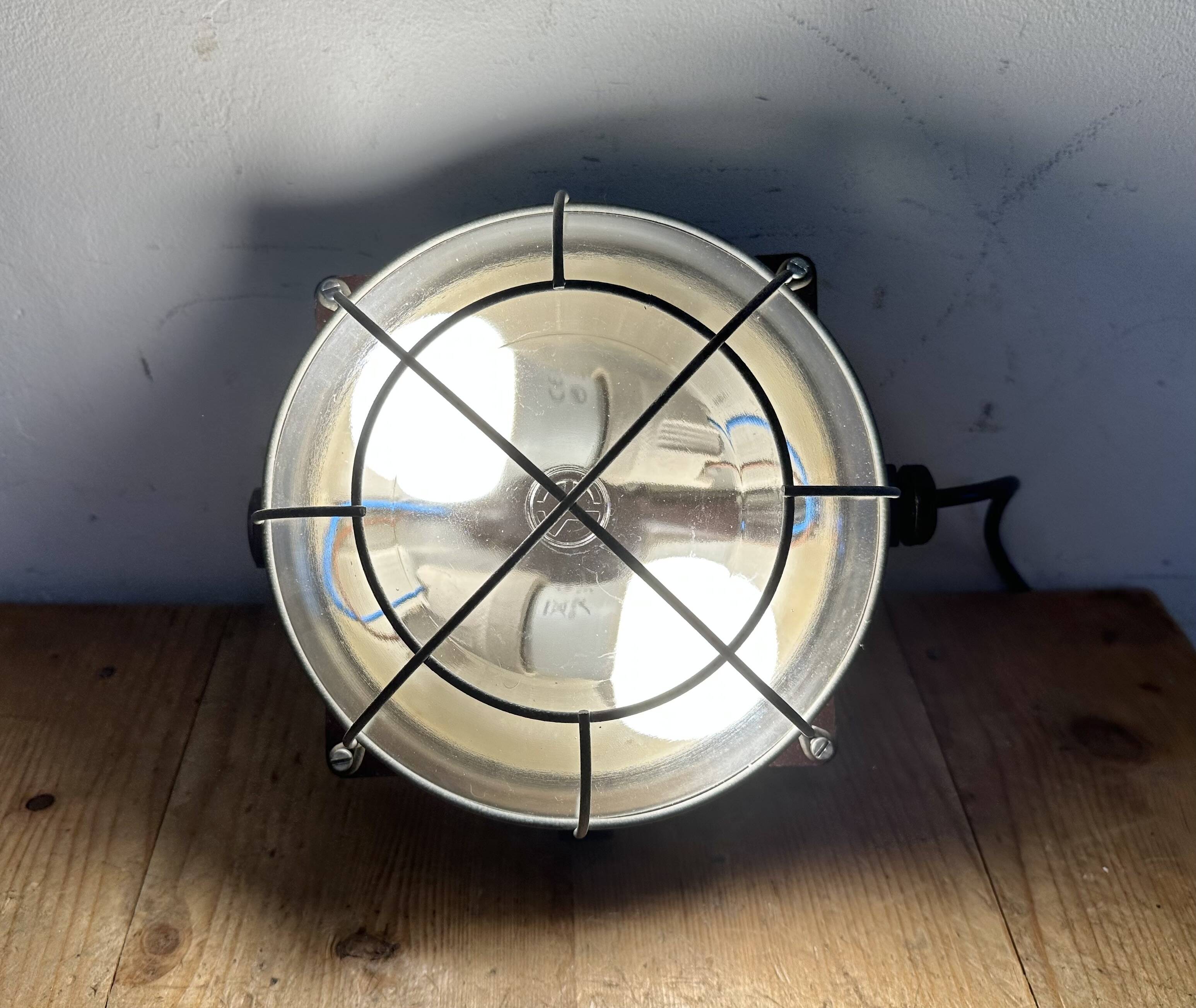 Brown Industrial Bakelite Wall or Ceiling Light, 1970s