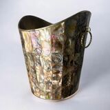 Abalone shell & alpaca ice bucket, Mexico, 1970s
