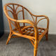 Vintage rattan armchair 70s