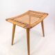 Stool - Teak - Cane weave - Danish design - 1960s.
