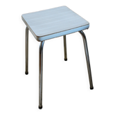Vintage white and grey Formica stool