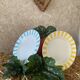 Set of 2 Digoin Sarreguemines dinner plates