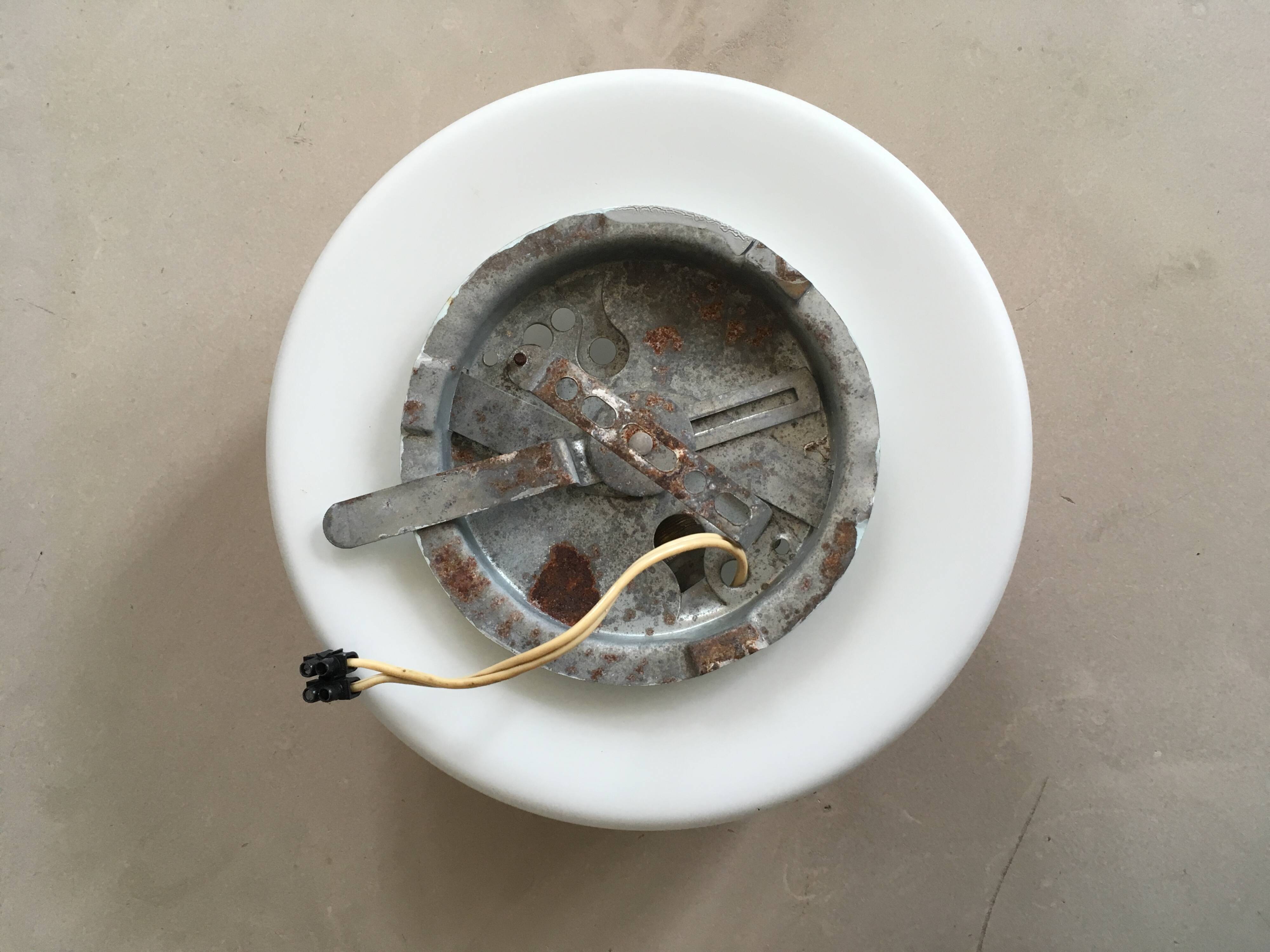 Vintage opaline wall or ceiling light