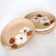 Series of 6 stoneware plates